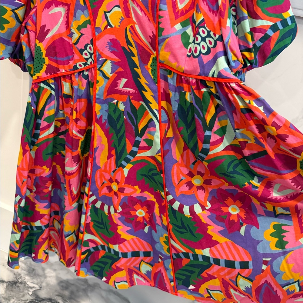 CROSBY by Mollie Burch Colorful Floral Dress | Size Large - Picture 5 of 12